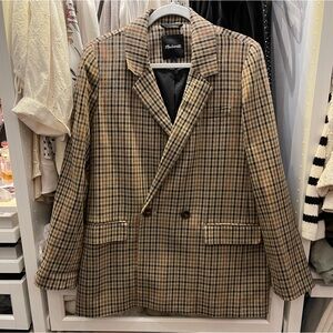 Madewell plaid blazer size XL